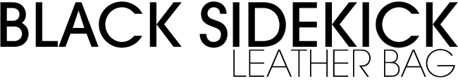 Black Sidekick Leather Bag