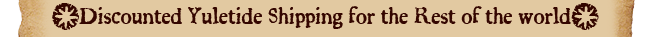 Discounted Yuletide Shipping for the Rest of the world