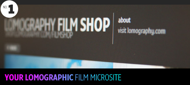 your lomography film microsite