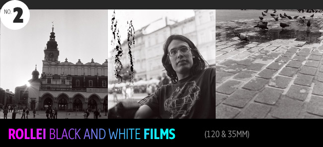 rollei black and white films