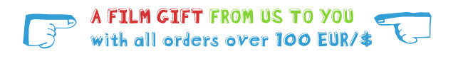 A film gift from us to you with all orders over 100 EUR / $