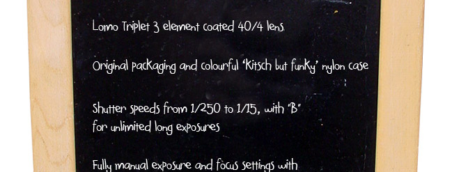 smena 35 mm specs