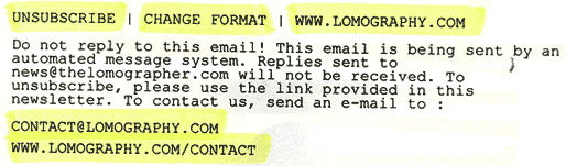Unsubscribe Change Format Contact