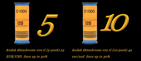 120 film offer - kodak ektachrome 100G slide