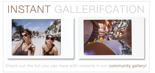 Instant Gallerifcation -
								Check out the fun you can have with instants in our community gallery! - Go to Gallery: http://www.lomography.com/gallery_instant