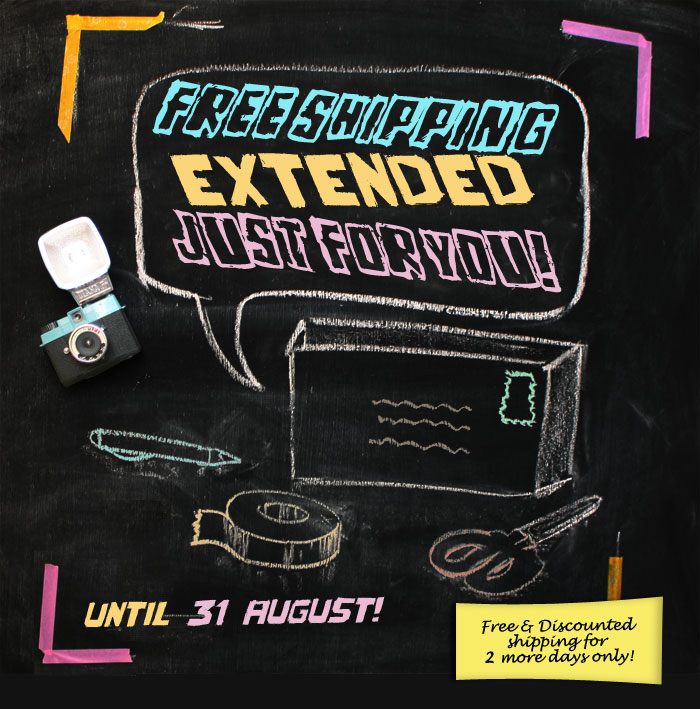 Free Shipping Just Got Extended to 31st August!