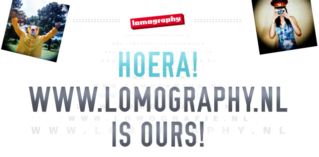 Hoera! www.lomography.nl is ours!