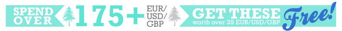 Spend over 175 EUR/USD/GBP and get these for free worth over 35 EUR/USD/GBP!