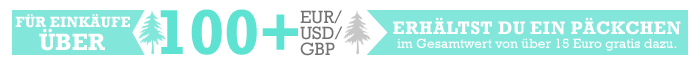 Spend over 100 EUR/USD/GBP and get these for free worth over 15 EUR/USD/GBP!