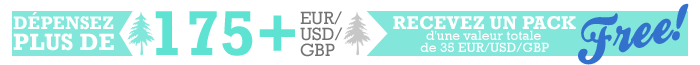 Spend over 175 EUR/USD/GBP and get these for free worth over 35 EUR/USD/GBP!